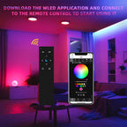 DOMRAEM Addressable WLED WiFi LED Remote Control - ESP-NOW 30M Range, Low-Power, 4-Scene Memory, App-Free Control,RGB IC Control