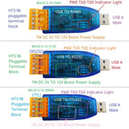 2 IN 1 5V TO 12V DC Boost & USB to RS485 RS232 TTL232 UART Converter WIN11 MAC LINUX MAX485 MAX232 for Arduino ESP32 ESP8266