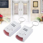 Wireless Garage Security Alarm Dual Remote Control Infrared Motion Sensor Detector for Home Burglar Alert Outdoor Shed