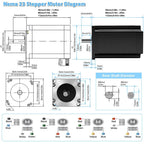 Nema17/23/34 42/57/86 Stepper Motor 1.2A-6A/0.28Nm-12Nm Open Loop & Closed Loop & Integrated Motor Driver Kit For CNC Router