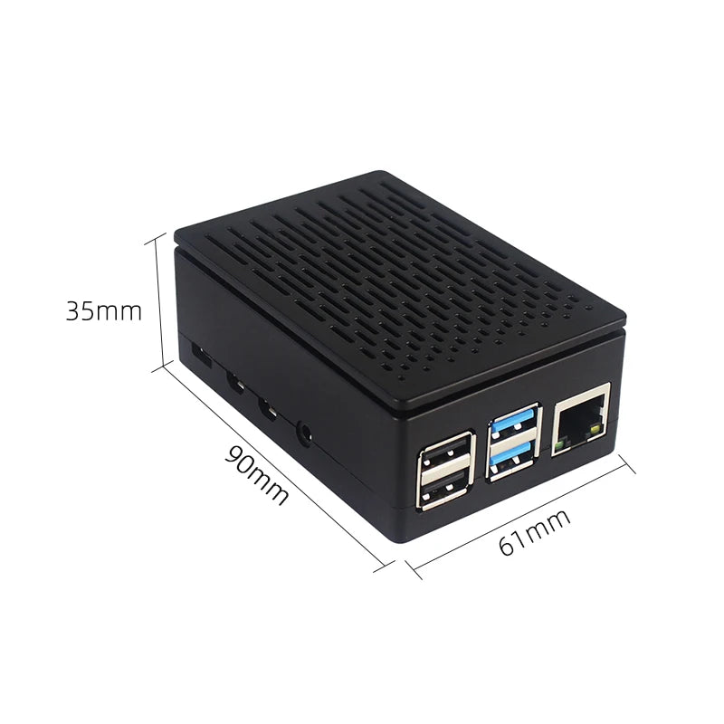 Raspberry Pi 4 Model B ABS Case Optional Cooling Fan Shell Box Fit for GPIO 3.5 Inch Touch Screen for Raspberry Pi 4