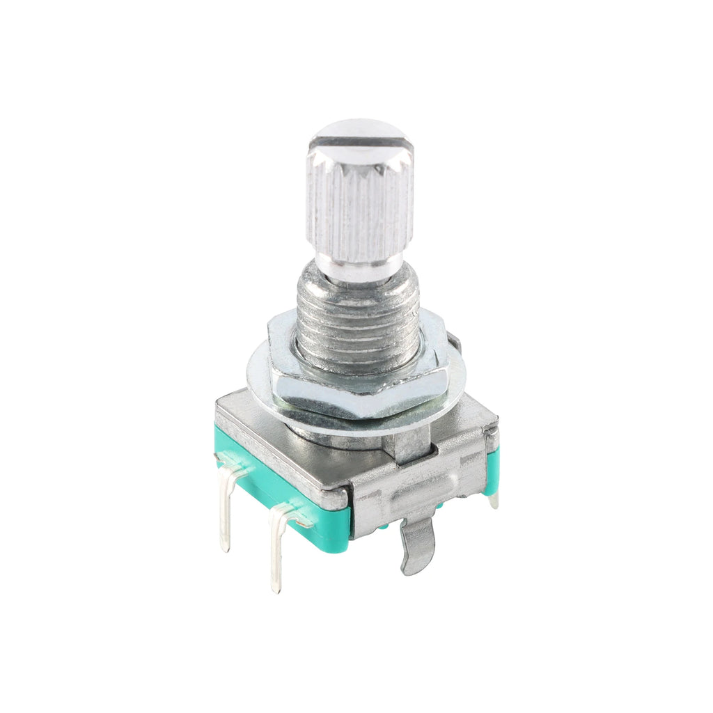 5PCS/Lot EC11 Rotary Encoder 15mm 20mm Plum Blossom Shaft D Half Shaft with Switch Digital Potentiometer 20 Bit Pulse
