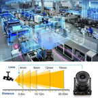 2.3MP HD Global Shutter USB Camera Module 1080P 90FPS 1/2.6" CMOS USB2.0 Plug And Play With 5-100mm Varifocal CS Mount Lens