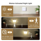 Motion Sensor Light Led Usb TYPE-C Charging Square Lamp for Bedroom Kitchen Stair Hallway Wardrobe Cupboard Lighting Night Light