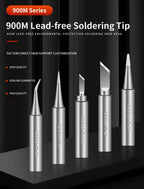 Handif 900M Soldering Iron Tips Lead-Free Pure Cooper Soldering Station Sting 900m Fit 936/937/938/969 Solder Station