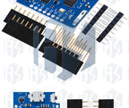 1PC ESP8266 Module for WeMos D1 Mini Pro – NodeMCU Board with 4M/16M Flash, CP2104 & External Antenna (for Arduino-Compatible)