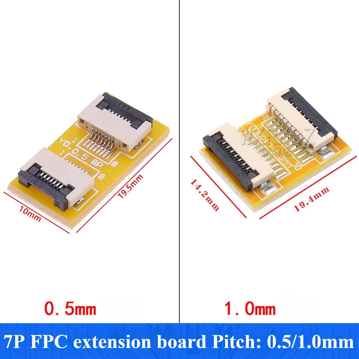 1Pcs FPC FFC Flexible Flat Cable Extension Board/Terminal Board Adapter 1.0mm Spacing 4 5 6 8 10 12 14 15 16 22~60 Pin Connector
