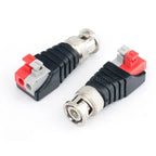 2/5/10PC DC 12V Male Female RCA BNC Connectors 5.5*2.1/2.5mm Welding-Free Power DC Plug Adapter Jack Socket For LED CCTV Camera