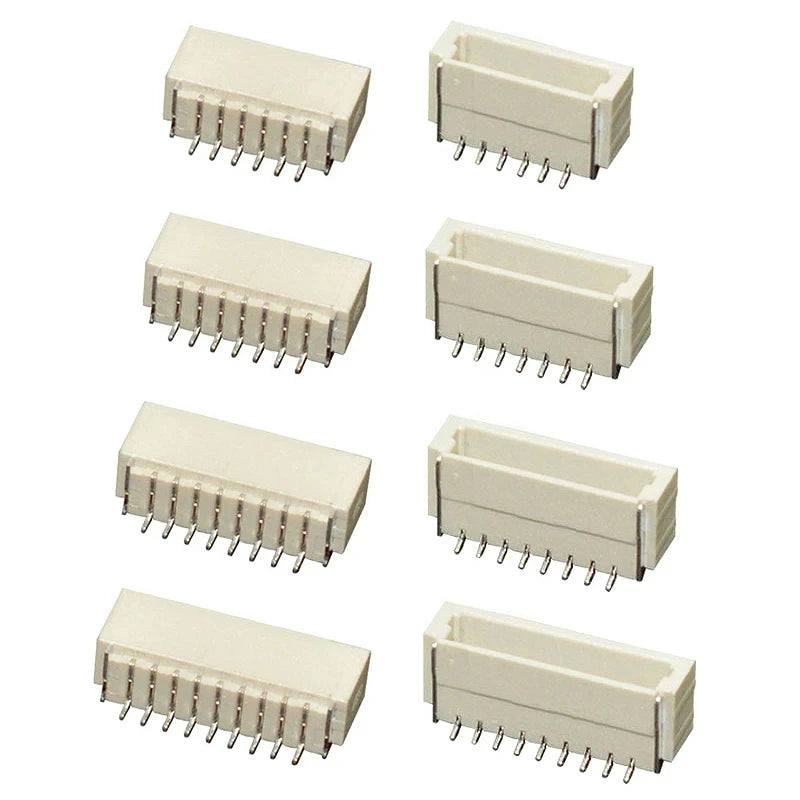 10PCS JST SH1.0 1.0mm Connector SMD Vertical/Horizontal Type Socket Wire-to-Board Receptacle 2P 3P 4P 5P 6P 7P 8P 9P 10P 11P 12P