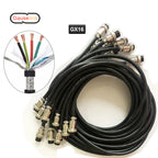 Aerial Circular Connector Aviation Plug GX16 With Shielded Cable Wire 2m GX-16 Female 2 3 4 5 6 7 8 Pins Customization Supported