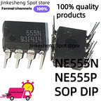 10/50/100 unids/lote NE555P NE555N DIP8 NE555 DIP-8 555 SOP-8 NE555DRR IC Chip precision timers