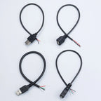JCD 30cm/1M Power Supply Cable USB 2.0 A Female Male 2/4 Pin Wire Jack Charger Charging Cord Extension Connector DIY 5V Line