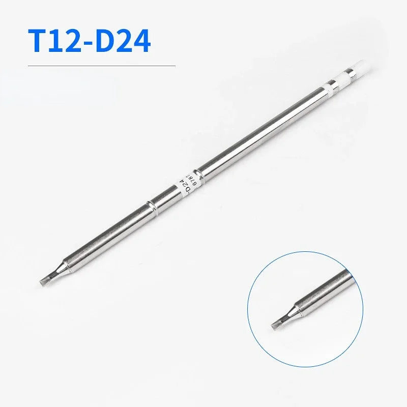 T12 Tip Soldering Iron Tip T12-D24 ILS J02 K KU for Hakko Fx951 DIY T12 Soldering Station Kits Welding Tools