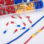 280PCS Wire Connectors, with/without SN-02C Plier (optional), Insulated Butt, Wire Terminal Butt Crimp AWG 23-13
