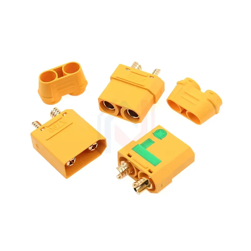 Xt90 Male and Female Connector Aircraft Model Lithium Battery Connector Xt90s Electrical Adjustment Gold-Plated Cable Plug