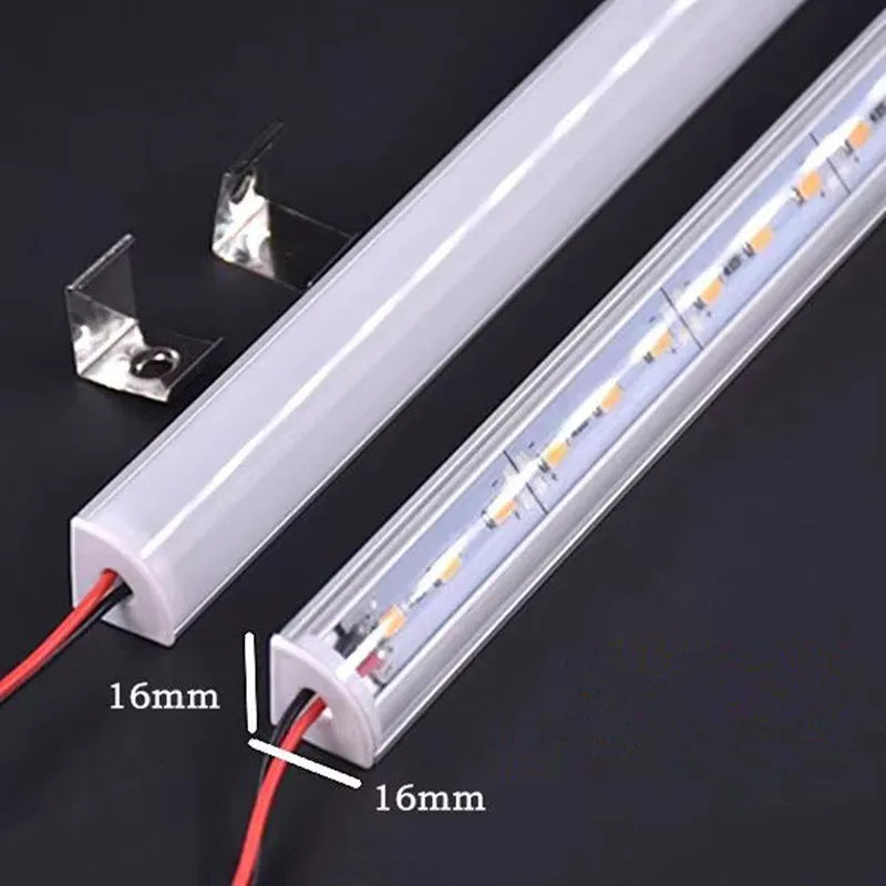LED Aluminum Rigid Light Bar DC12V 50CM 20 Inch U/V-Shape 5730 36LEDs LED Aluminum Channel Home Decoration Lighting