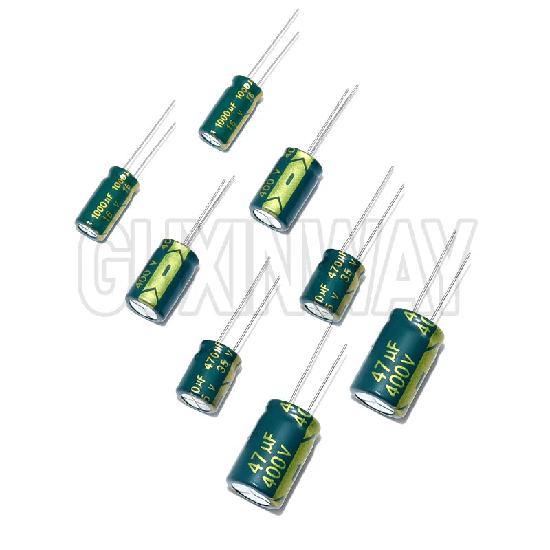 Electrolytic Capacitor Kit High Frequency Assortment 10v 16v 25v 35v 50v 400v 10uf 100uf 470uf 1000uf