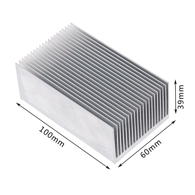 Aluminum Alloy Heatsink Cooling Pad For High Power LED IC Chip Cooler Radiator Heat Sink 60*60*39mm/ 100*60*39mm