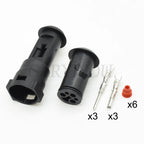 1 Set 3 Pin 1.5mm 1-926554-1 Black Male Female Auto Waterproof Connector DJ3031-1.5-11/21 Plug Round Sheath