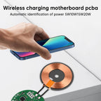 12V 24V 20W Wireless Charger Transmitter Module Wireless Charging Receiving PCBA Board Power Supply Coil For Apple Android Phone
