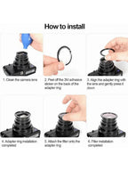 Kase Wolverine Magnetic Variable ND 1.5 to 5 Stop ND Filter + Magnetic Adapter for Compact Digital Camera Compatible with Sony R