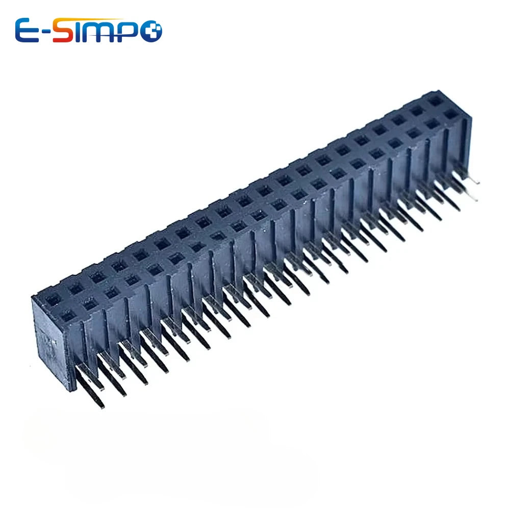 10pcs 2.0mm Side Insertion Right Angle Double Row 2X4/5/6/8/9/10/12/20/22/40P PH7.2 gold-plated PCB Female Pin Header