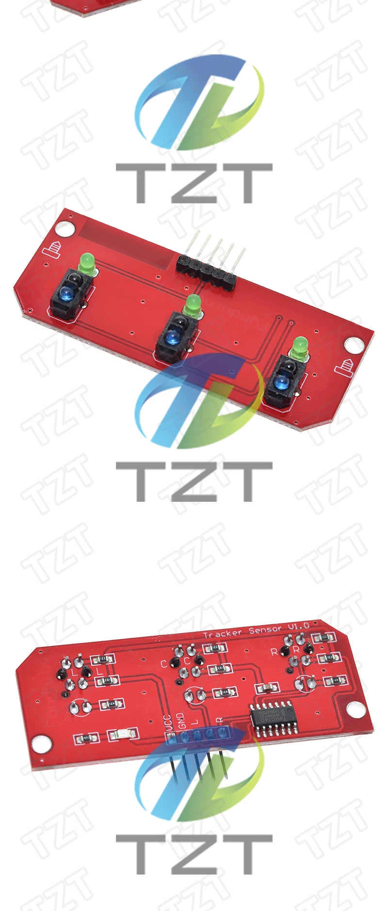 GREATZT Infrared Reflective Sensor TCRT5000 3-way Tracing/tracking Module Line Patrol Obstacle Avoidance Car Robot Sensor Module
