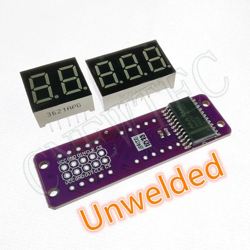 MAX7219 0.36 Inch 5 Bits Digital LED Display 7 Segment Module 6 Color Available for Arduino STM32 STC AVR ESP32 Unwelded