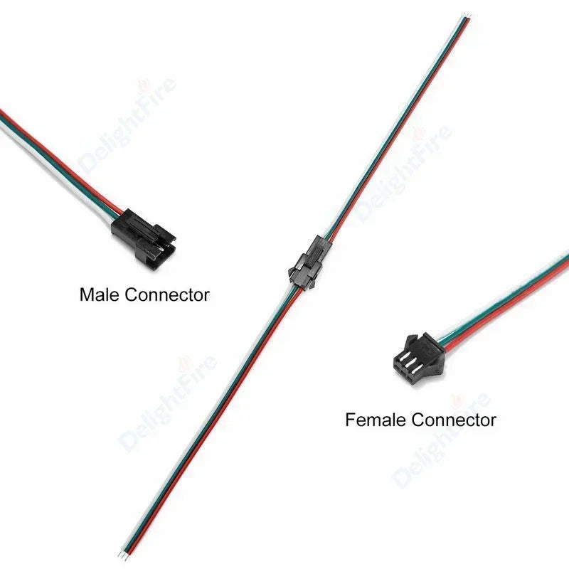 2 3 4 5 6 Pin JST SM LED Connector Cable 3A 5A Male Female Plug Wire Connector For Pixel Light WS2812 Led Strips Driver Battery