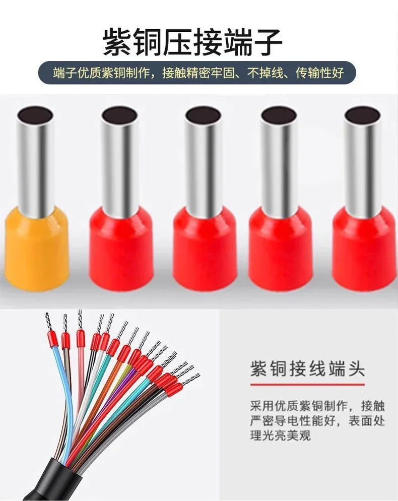 Industrial DB9 DB15 with Terminal Number Connector 9/15 Pin Male Female Single Head Cable Tube Grade Serial Port Connection Line