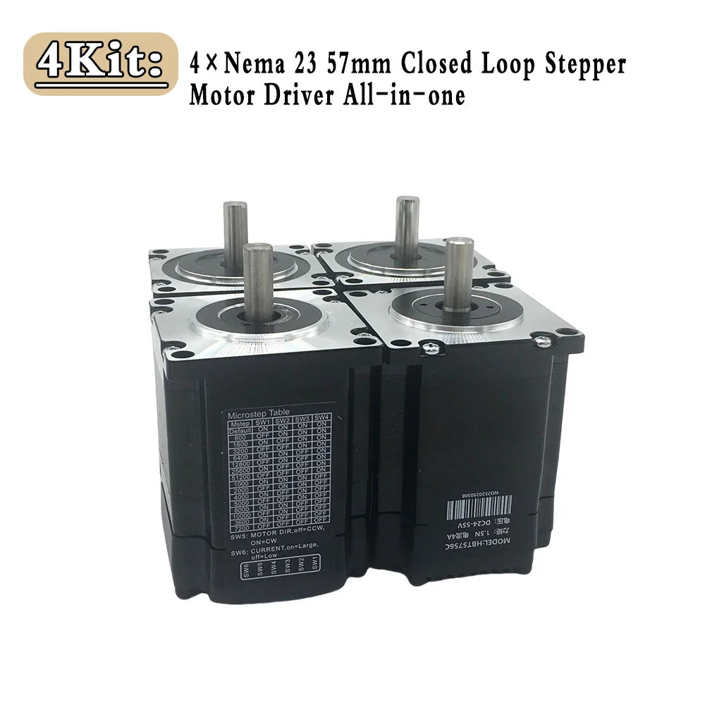 Nema23 57Closed Loop Stepper Motor Drive All-in-one Encoder Hybrid 8mm Shaft 57mm Easy Servo Motor 1000 Line Encoder DC24-48V