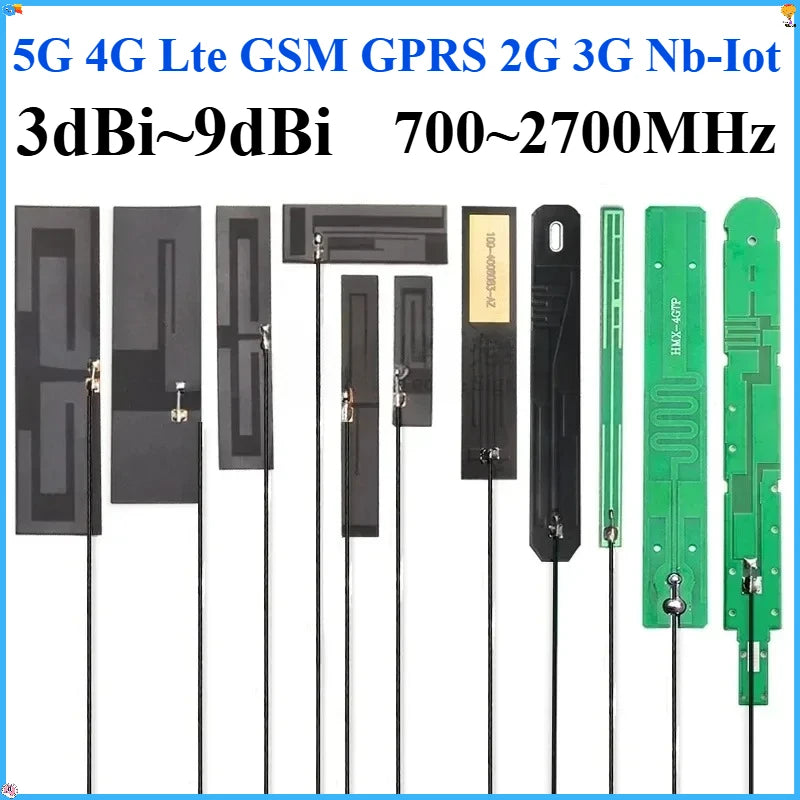2PCS Full Frequency 5G 4G LTE GSM GPRS 2G 3G NB-IoT Module with Built-In FPC/PCB High Gain Patch Antenna for IoT Device