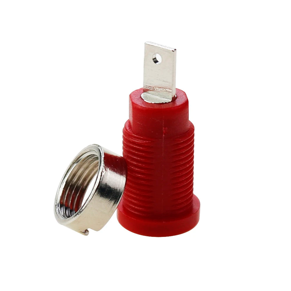 5 Piece 32A Insulation Safety 4mm Banana Plug Socket Jack Panel Mount Terminal Connector Multimeter Socket Banana Head Female