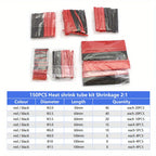 Heat Shrink Wrapping Tube Kit 2:1 Insulation Sleeves for Electrical Cables Wire Connector and DIY Projects