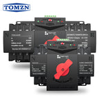 TOMZN TOQ3 Built-in Circuit Breaker Short-circuit Protection Overload Protection 2 Input 2/1 Output 2P 4P 63A 125A Night Light