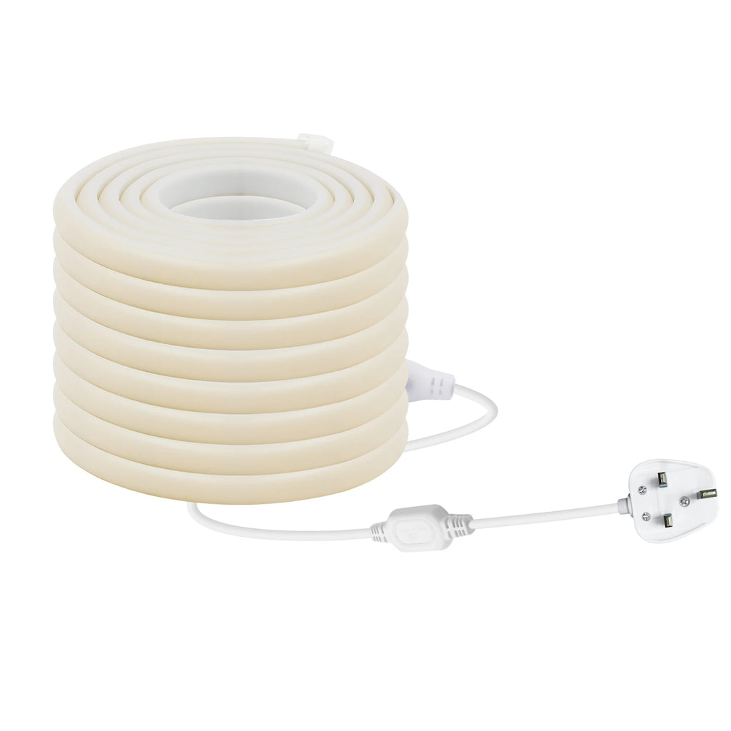 High Bright 220V 230V COB LED Milky Neon Strip Lights 288LEDs/M 3000K 4500K 6000K Waterproof Super Flexible Ribbon Tape 1-100M