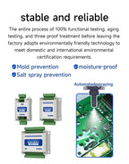 ModBus RTU Serial IO 1/2/4/6/8/10/12-Channel Analog Input Module RS485 CDSENET MA01-XHXX Rail Installation 8~28VDC Watchdog