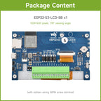 Waveshare ESP32-S3 5inch Capacitive Touch Display Development Board, 5-Point, 32-Bit LX7 Dual-Core Processor, ESP32 With Display