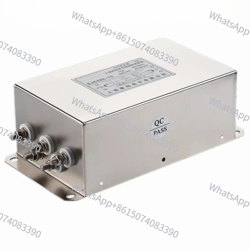 SJS480 Three Phase Four Wire EMI Power Filter 380V AC Input Noise Suppression Component for Inverter Servo Motor Equipment