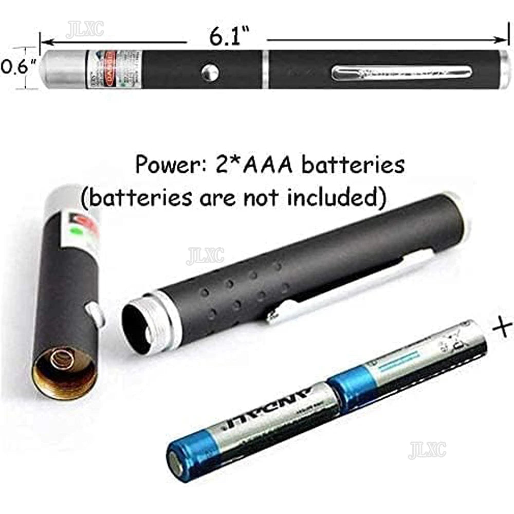Mini Portable LED Green Redlight Laser Pointer No Batteries, LED Flashlight Laser pen Cat Interactive Scratching Play Toy