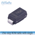 50PCS 1W SMD Zener Diode  3.3V 3.6V  4.7V 5.1V 5.6V 6.2V  8.2V 9.1V 10V 11V 12V 15V 18V 20V 24V 30V SMA 1SMA47 Series DO-214AC