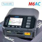 ToolkitRC M6AC Smart Lipo Battery Charger Discharger AC 120W DC300W MAX30A for 1-6S Battery FPV Model Spare Part LiHV LIFE LILON