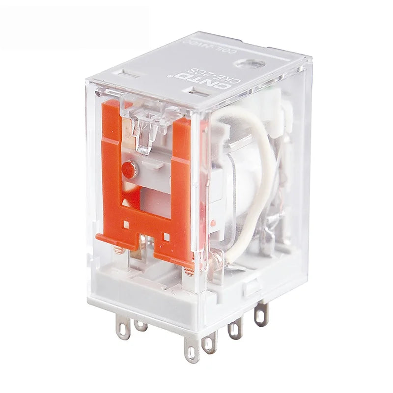 2Pcs CNTD CKE-2CS Miniature Relay 8-Pin DPDT 5A 250VAC 30VDC Plug-in Silver Alloy 14 Coil Voltages DC/AC CCC CE RoHS
