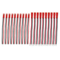 10Pairs JST SYP 2.54mm Pitch 2 Pin Male and Female Wires Connectors Red JST 2P Plug Jack Leads For RC Toys Battery LED Light DIY