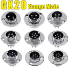 5pcs GX12 GX16 GX20 2 3 4 5 6 7 8 9 10Pin Male Female Butting Wire Cable Circular Aviation Socket Plug Panel Connector