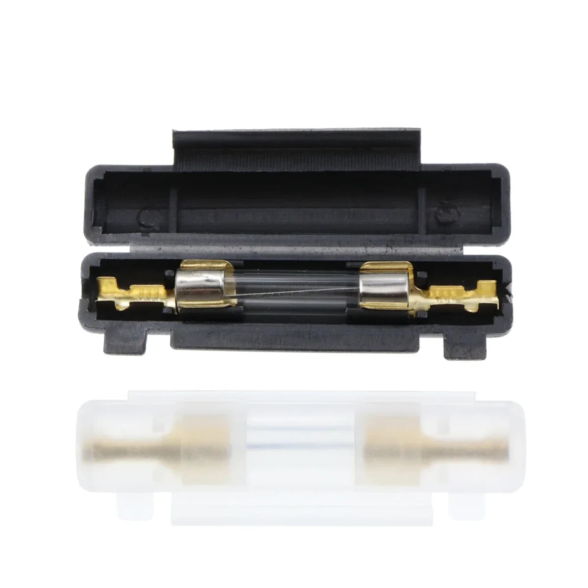 5Set 6X30MM Glass Fuse Holder, 0.5A 1A 2A 3A 4A 5A 6A 8A 10A 15A 20A 25A 30A Fuse Socket Flip shell Type with fuse