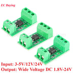 5Pcs/1pc 1 Channel Way Optocoupler Isolation Module 3-5V/12V/24V Photoelectric Isolator Anti-interference PLC Drive Motor Board
