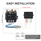 12V 250A Winch Remote Contactor Winch Control Solenoid Relay Twin Wireless Remote Kit Car Motorcycle Off Roaders Accessories