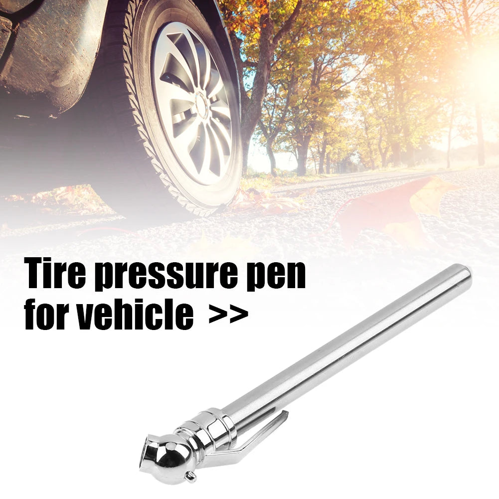 1-5pcs Stainless Steel Pen Shaped Car Vehicle Tire Pressure Gauge Test Meter Gauge Portable Car Tire Pressure Gauge Barometer