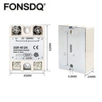 Single Phase Solid State Relay SSR 3-32VDC Input 24-480VAC Output Industrial Temperature Control Switch